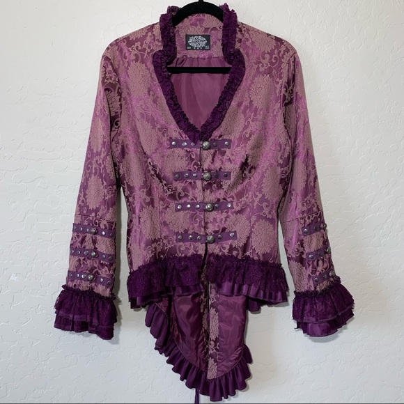 Hearts & Roses Brocade Victorian Jacket - Picture 1 of 3